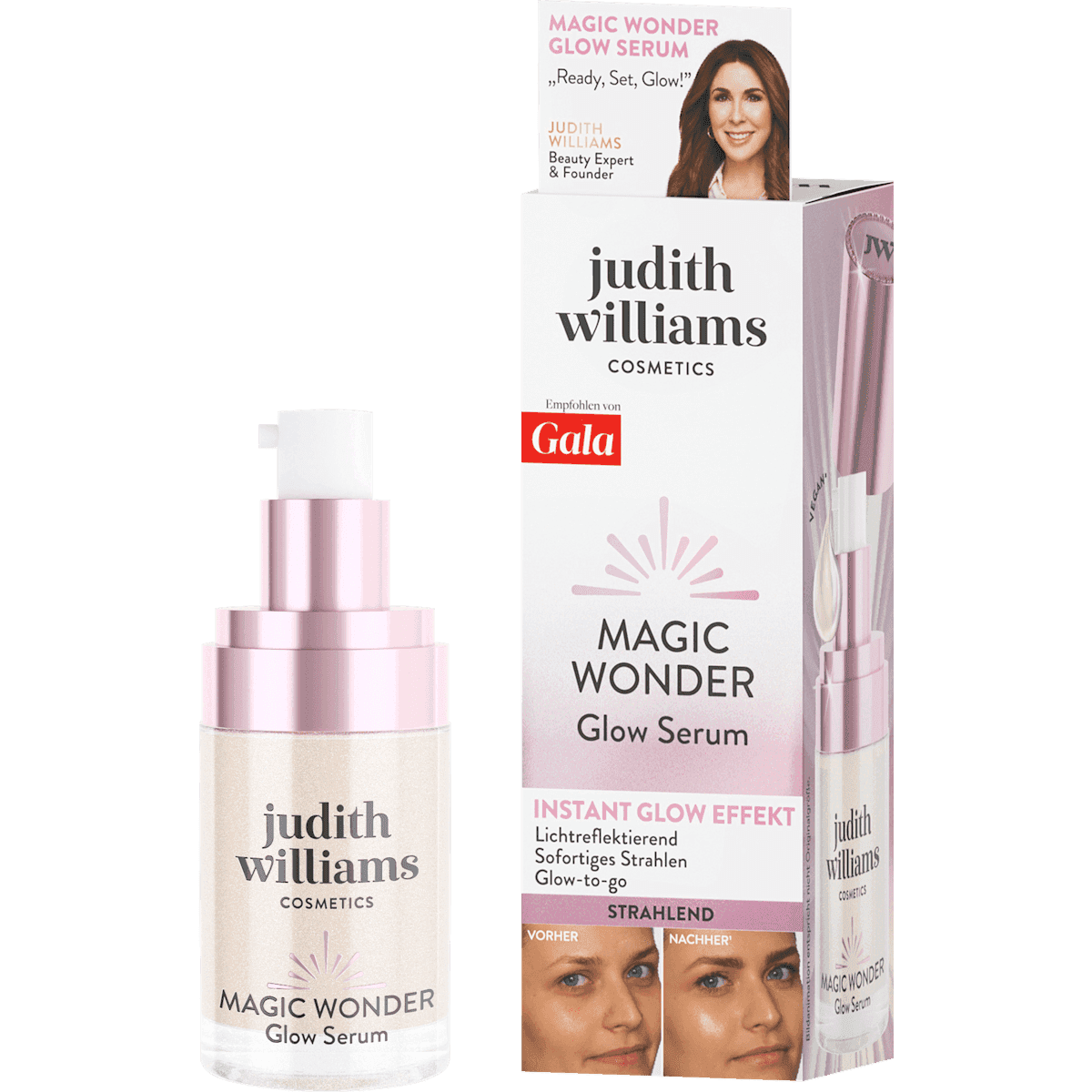judith williams COSMETICS Serum face Magic Wonder Glow Serum, 30 ml — authentic German product in Morocco