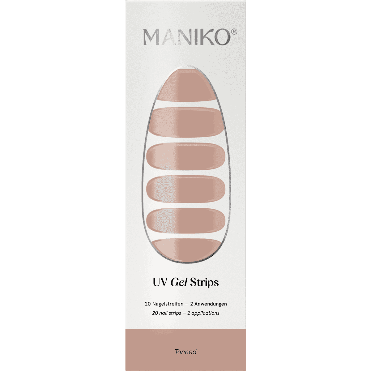 Maniko UV Gel Stickers ongles Tanned, 20 pièces — produit allemand authentique au Maroc