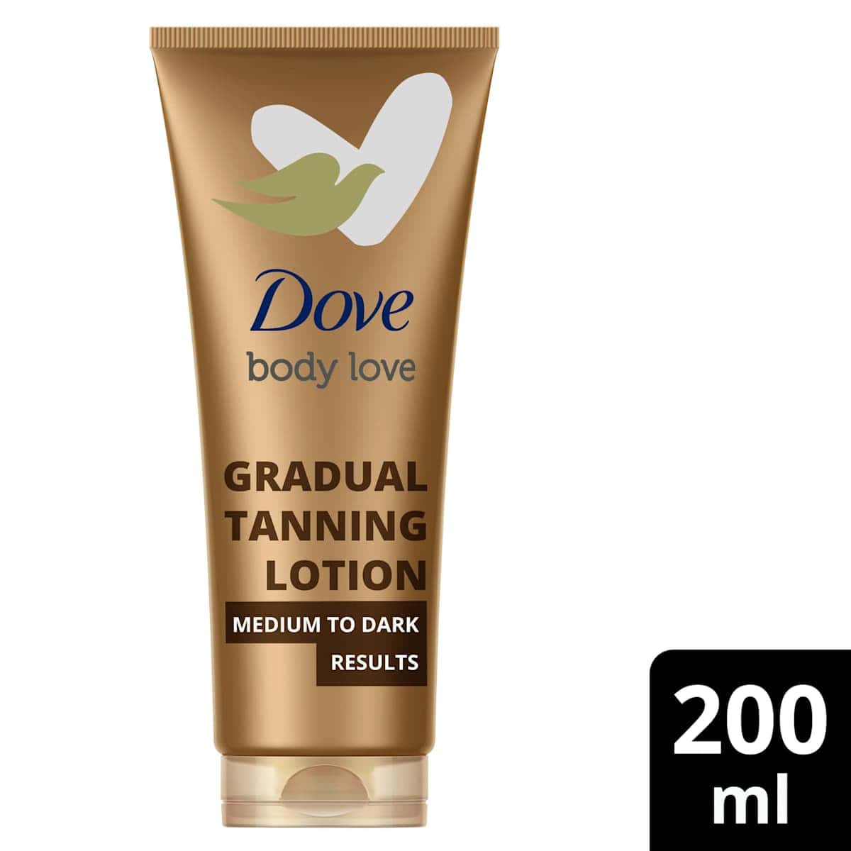 Dove body lotion Tanning Medium to Dark, 200 ml (Dove Bodylotion Tanning Medium to Dark, 200 ml) — authentic German product in Morocco