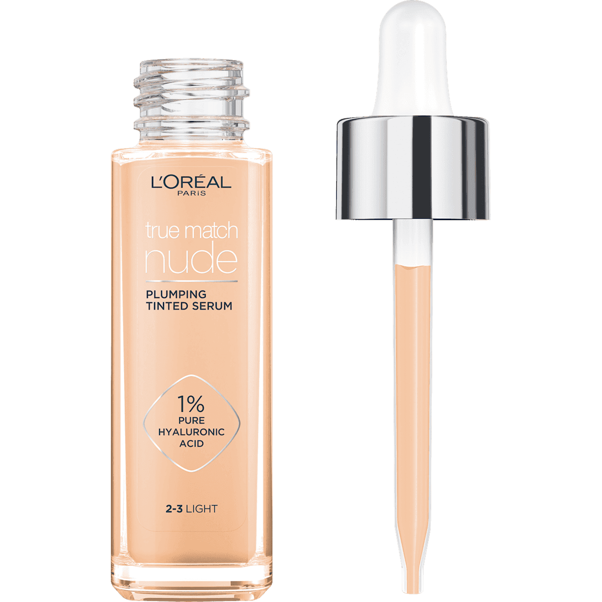 L'ORÉAL PARiS Foundation Serum True Match 2-3 clair, 30 ml (L'ORÉAL PARiS Foundation Serum True Match 2-3 Hell, 30 ml) — produit allemand authentique au Maroc