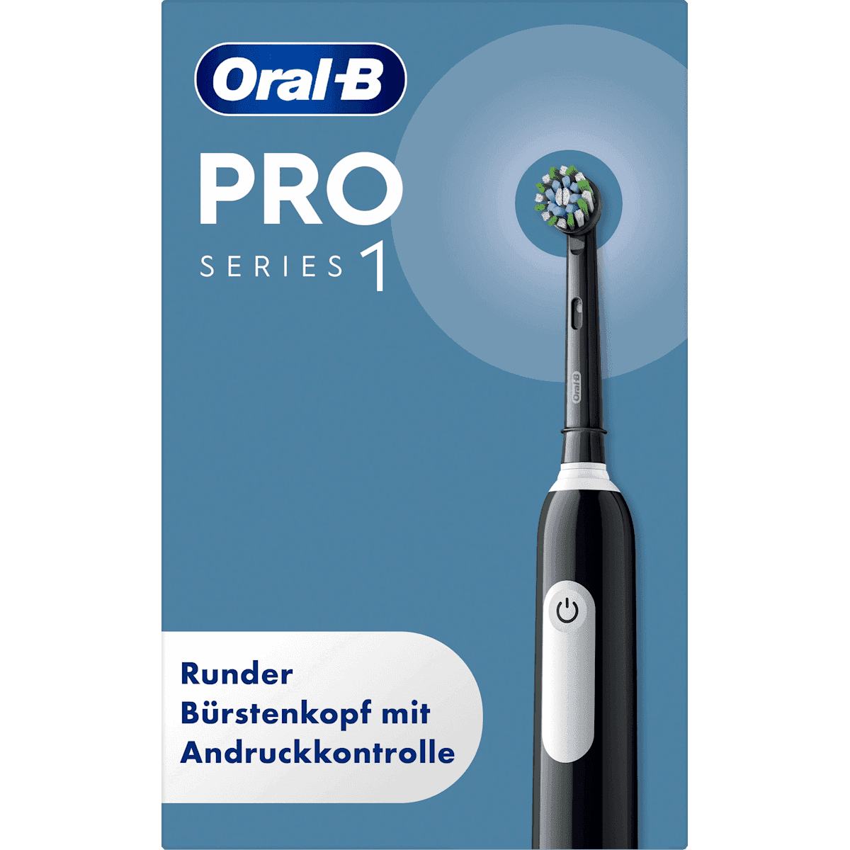 Oral-B Elektrische toothbrush PRO 1 Cross Action Black, 1 pc (Oral-B Elektrische Zahnbürste PRO 1 Cross Action Black, 1 St) — authentic German product in Morocco