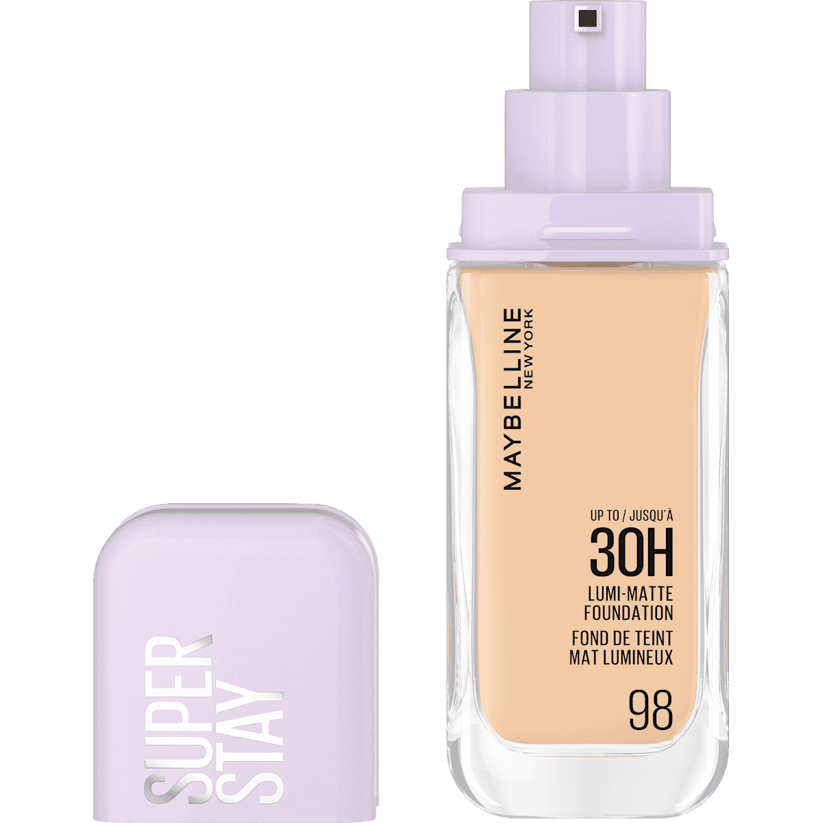 MAYBELLINE NEW YORK Foundation Super Stay Lumi Matte 98, 35 ml — authentic German product in Morocco