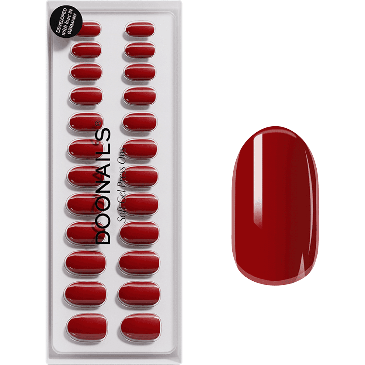 Doonails faux ongles, Soft Gel Press Ons Mon Cherie Medium Round, 30 pièces — produit allemand authentique au Maroc