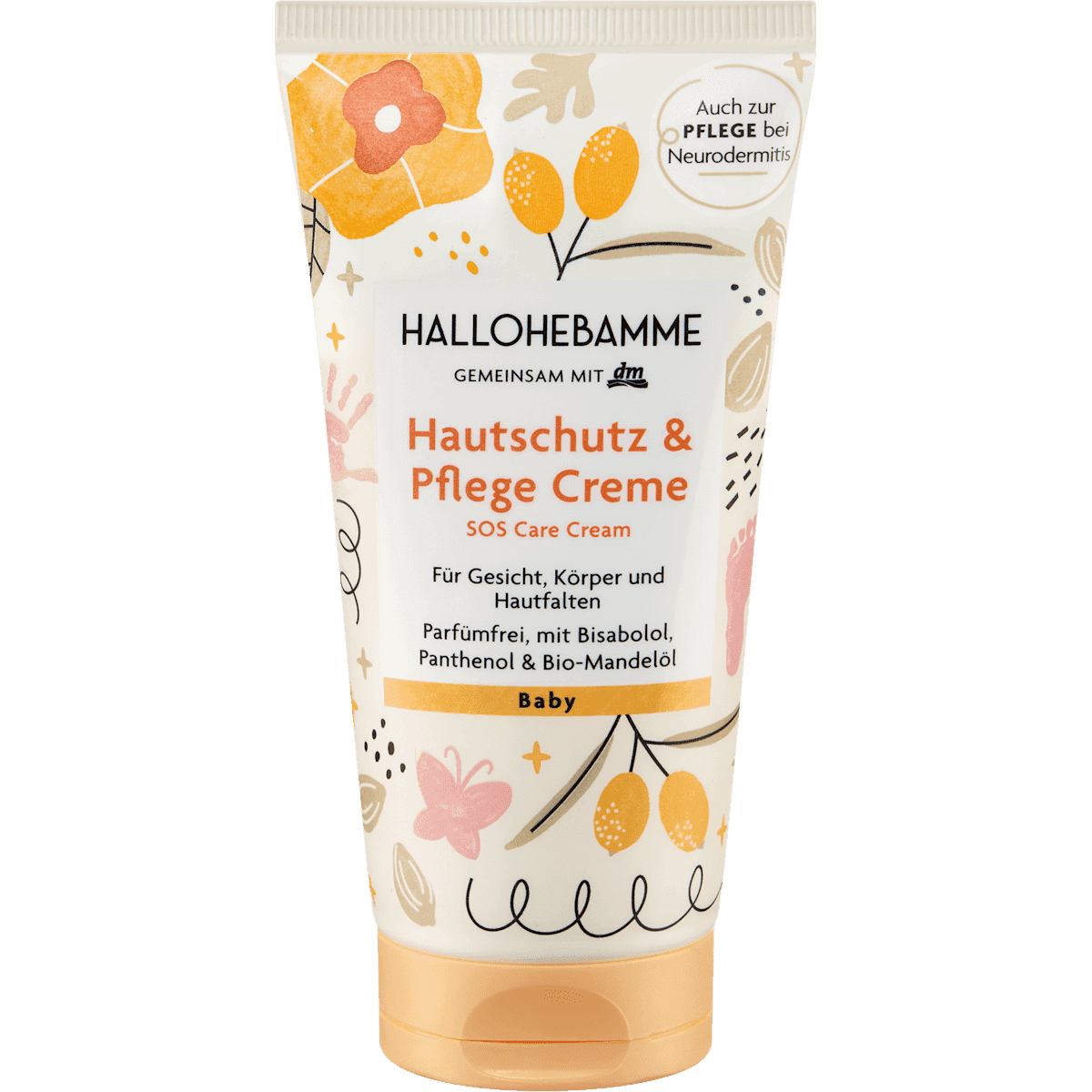 HALLOHEBAMME Hautschutz & Pflege cream, 75 ml (HALLOHEBAMME Hautschutz & Pflege Creme, 75 ml) — authentic German product in Morocco