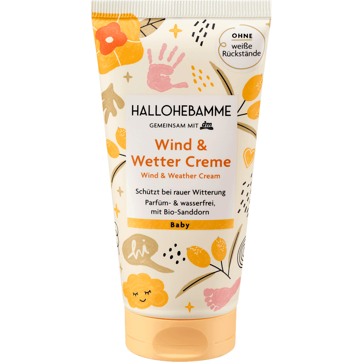 HALLOHEBAMME Wind & Wetter crème, 75 ml — produit allemand authentique au Maroc