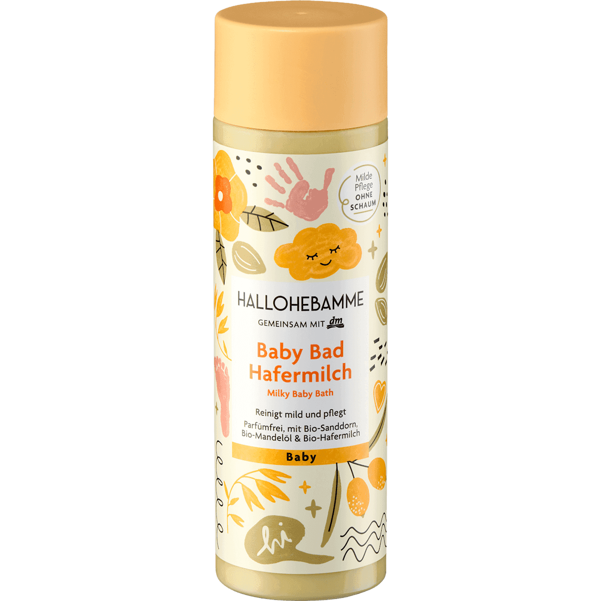 HALLOHEBAMME Babybad Hafermilch, 200 ml — منتج ألماني أصلي في المغرب