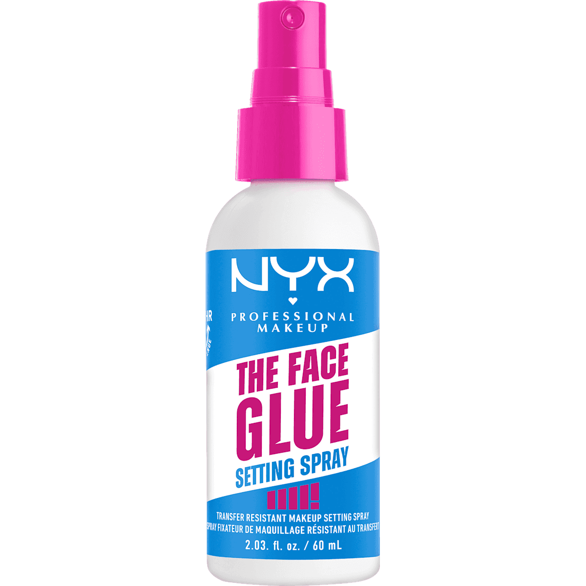 NYX PROFESSIONAL MAKEUP Fixierspray The Face Glue, Langanhaltend, 60 ml — authentic German product in Morocco