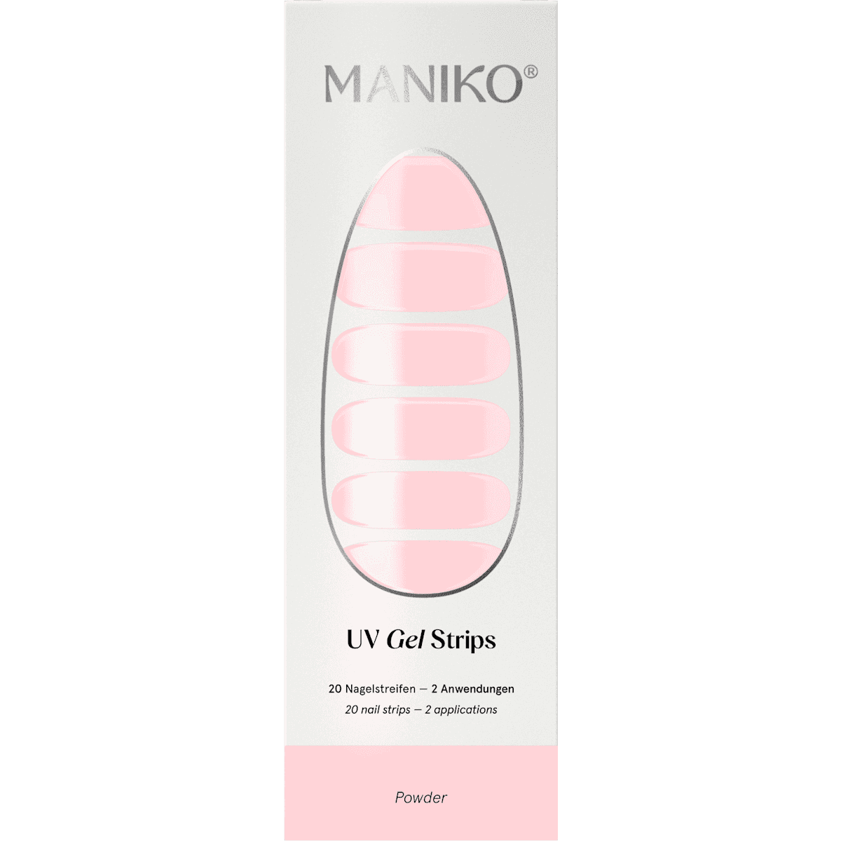 Maniko UV Gel Stickers ongles Powder, 20 pièces — produit allemand authentique au Maroc