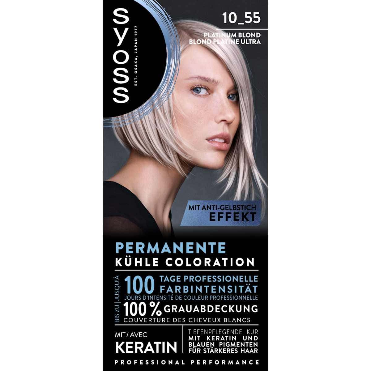 Syoss cheveux Aufheller 10_55 Platinum Blond, 1 pièce (Syoss Haare Aufheller 10_55 Platinum Blond, 1 St) — produit allemand authentique au Maroc
