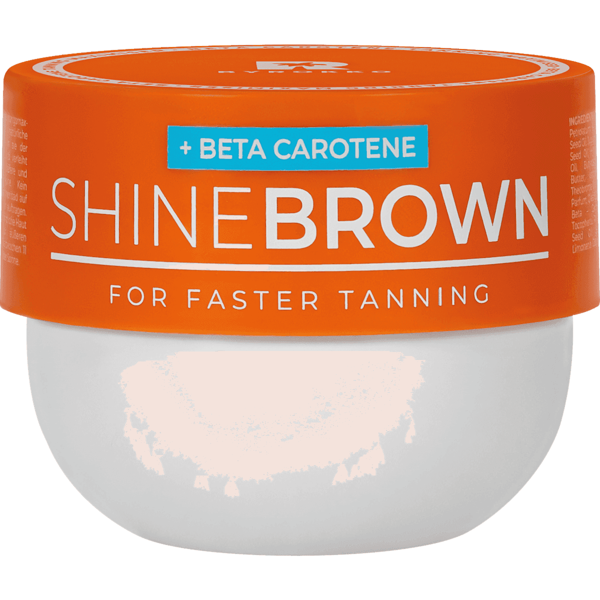 Byrokko Bräunungsbeschleuniger cream shine brown with Beta Carotin, 210 ml (Byrokko Bräunungsbeschleuniger Creme shine brown mit Beta Carotin, 210 ml) — authentic German product in Morocco