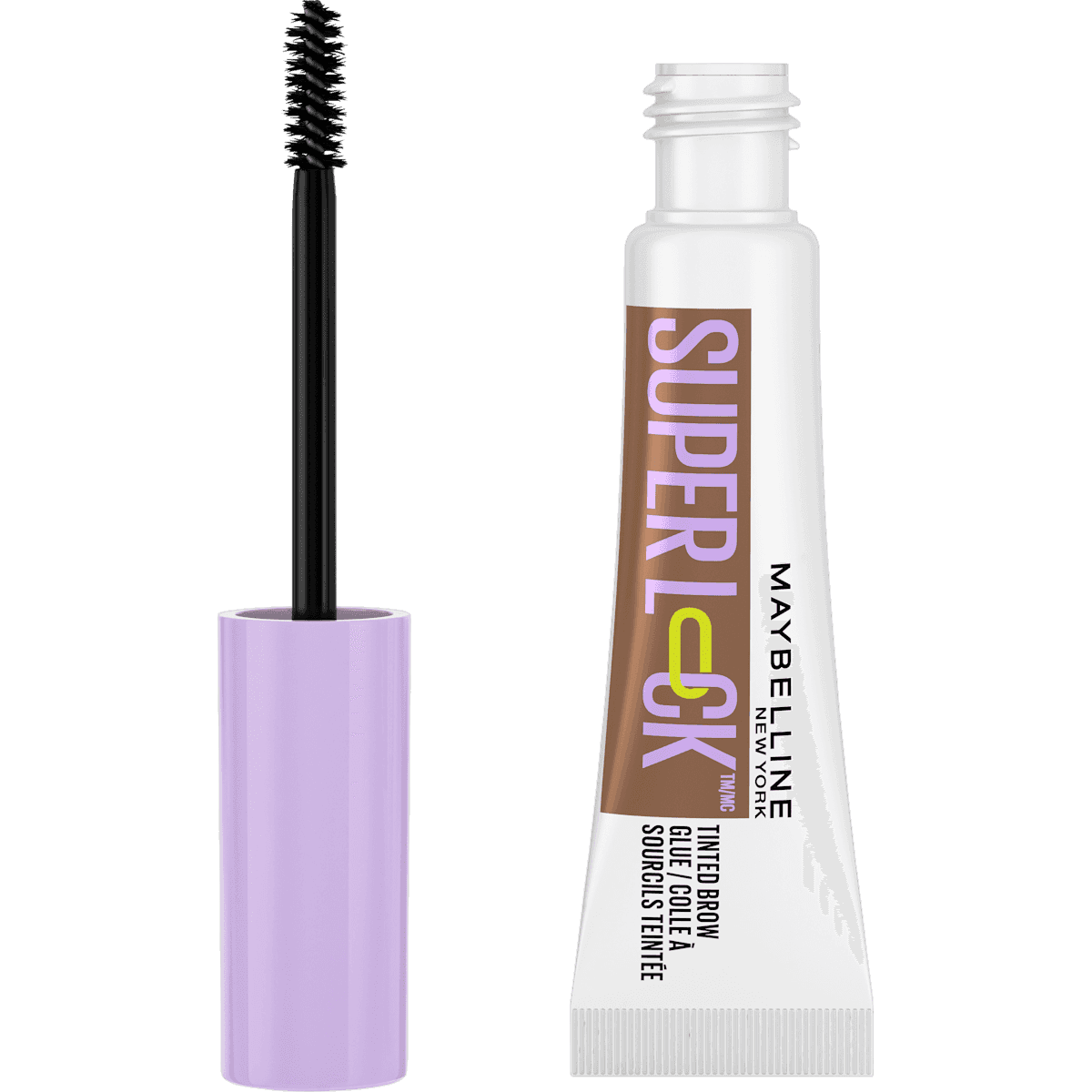 MAYBELLINE NEW YORK brow gel Super Lock Brow Glue 257 Medium Brown, 7 ml (MAYBELLINE NEW YORK Augenbrauengel Super Lock Brow Glue 257 Medium Brown, 7 ml) — authentic German product in Morocco
