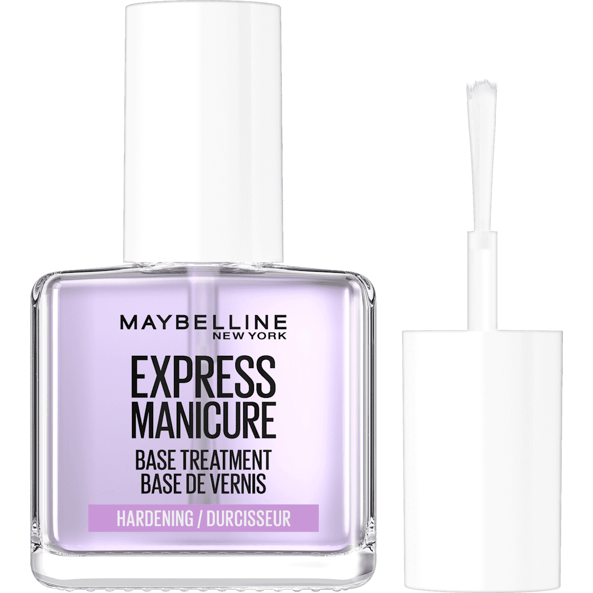 MAYBELLINE NEW YORK Nagelpflegeset Express Manicure 3-in-1 Strength, Wear & Shine Hardening Base Treatment Nagelhärter Base Coat, 12 ml — authentic German product in Morocco