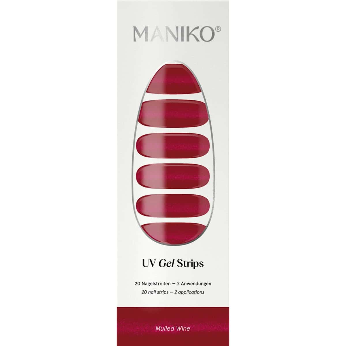 Maniko UV Gel Stickers ongles Mulled Wine, 20 pièces — produit allemand authentique au Maroc