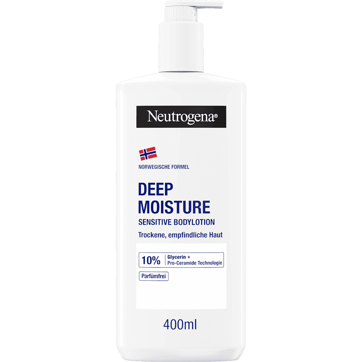 Neutrogena body lotion Deep Moisture Sensitiv, 400 ml (Neutrogena Bodylotion Deep Moisture Sensitiv, 400 ml) — authentic German product in Morocco
