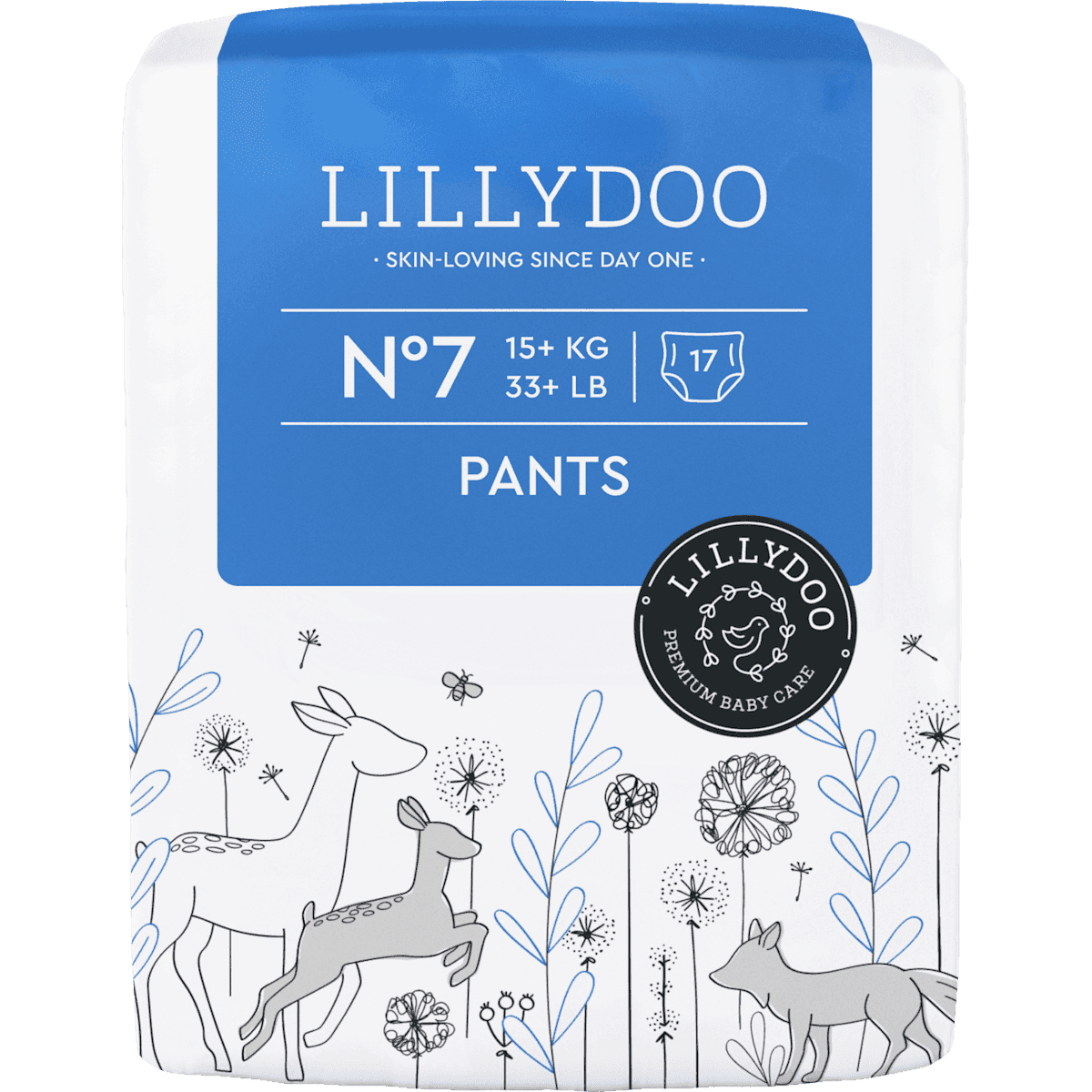 LILLYDOO Bébé Pants taille 7 (15+ kg), 17 pièces (LILLYDOO Baby Pants Gr. 7 (15+ kg), 17 St) — منتج ألماني أصلي في المغرب