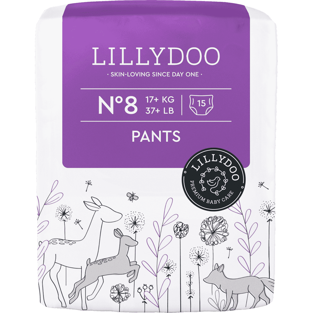 LILLYDOO Bébé Pants taille 8 (17+ kg), 15 pièces (LILLYDOO Baby Pants Gr. 8 (17+ kg), 15 St) — منتج ألماني أصلي في المغرب