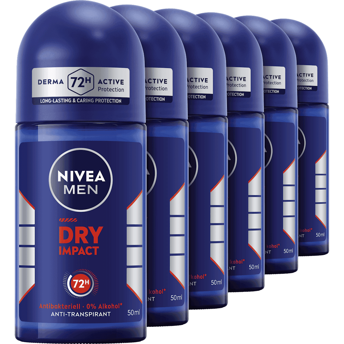 NIVEA MEN anti-transpirant Déodorant bille Dry Impact, 300 ml — produit allemand authentique au Maroc