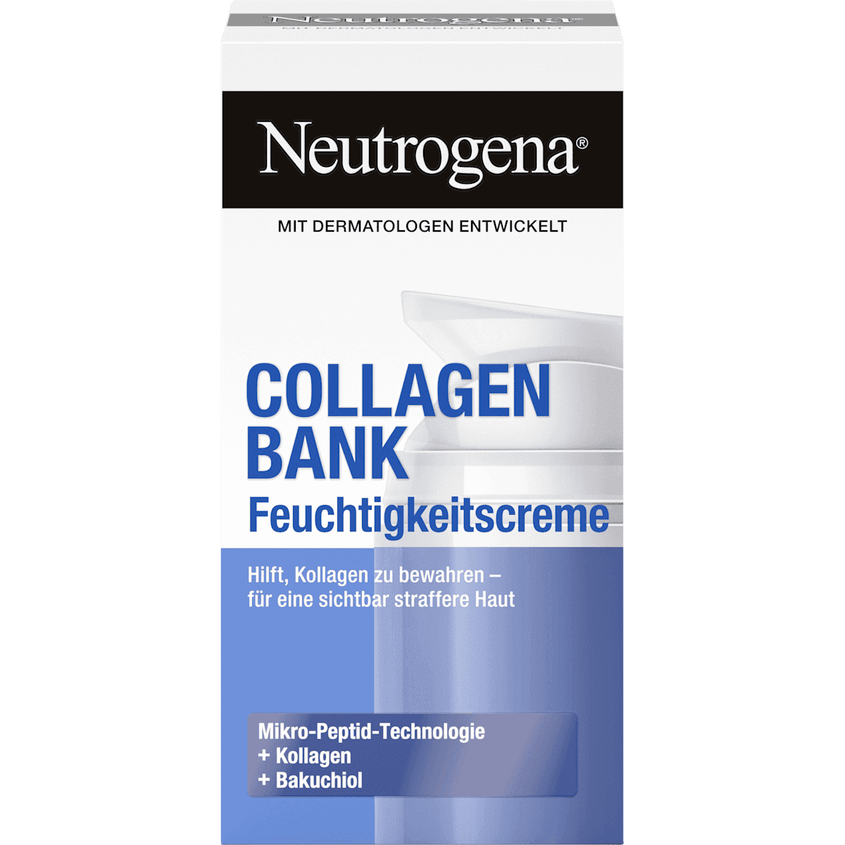 Neutrogena crème hydratante Collagen Bank, 50 ml — produit allemand authentique au Maroc