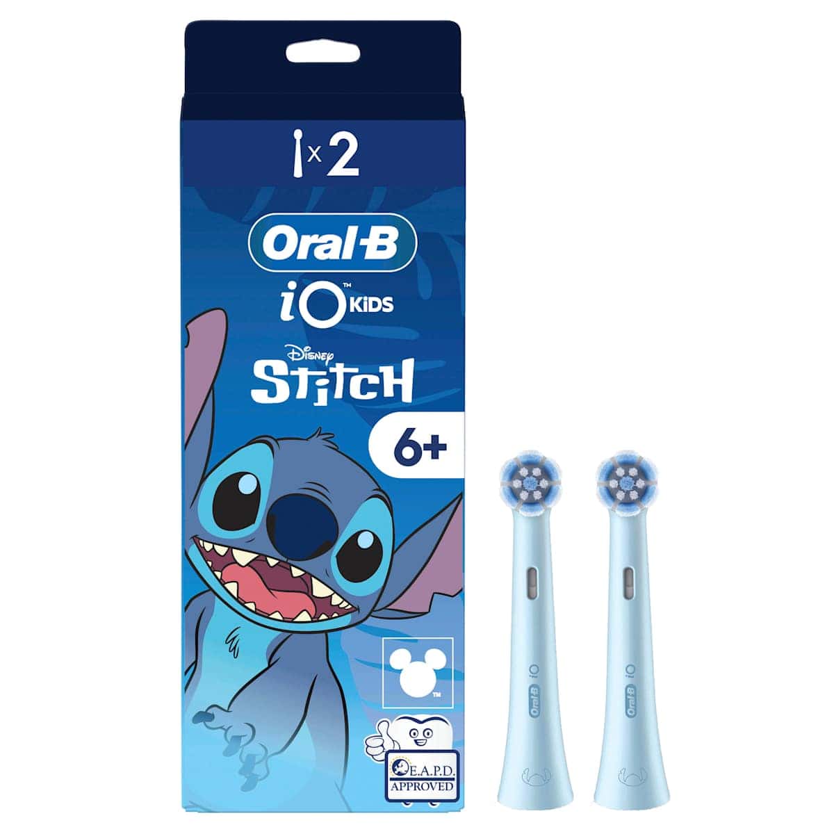 Oral-B Aufsteckbürsten Child iO Stitch Sanfte Cleaning, ab 6 years, 2 pcs (Oral-B Aufsteckbürsten Kinder iO Stitch Sanfte Reinigung, ab 6 Jahren, 2 St) — authentic German product in Morocco