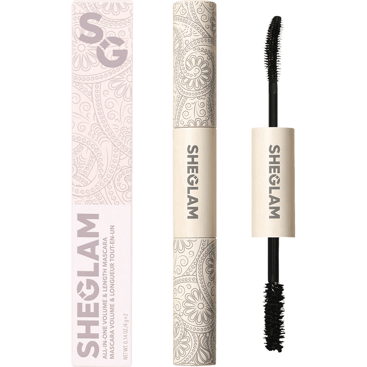 SHEGLAM Mascara All In One Volume & Length Washable Black, 8 g — produit allemand authentique au Maroc