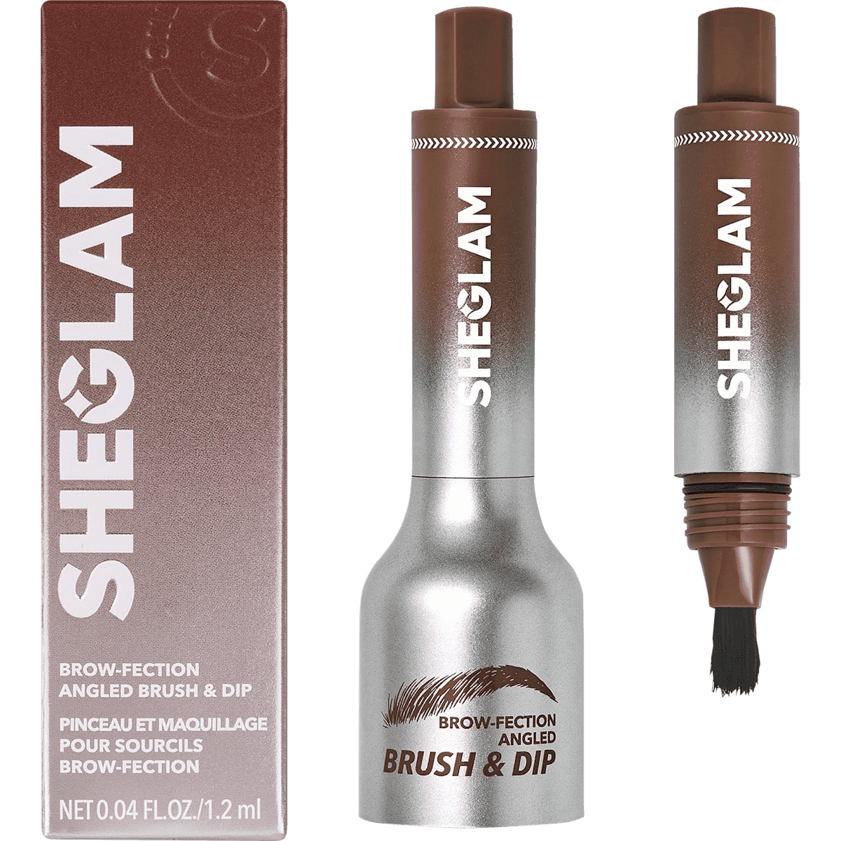 SHEGLAM Crayon à sourcils Brow-Fection Angled Brush & Dip Auburn, 1,2 ml (SHEGLAM Augenbrauenstift Brow-Fection Angled Brush & Dip Auburn, 1,2 ml) — produit allemand authentique au Maroc