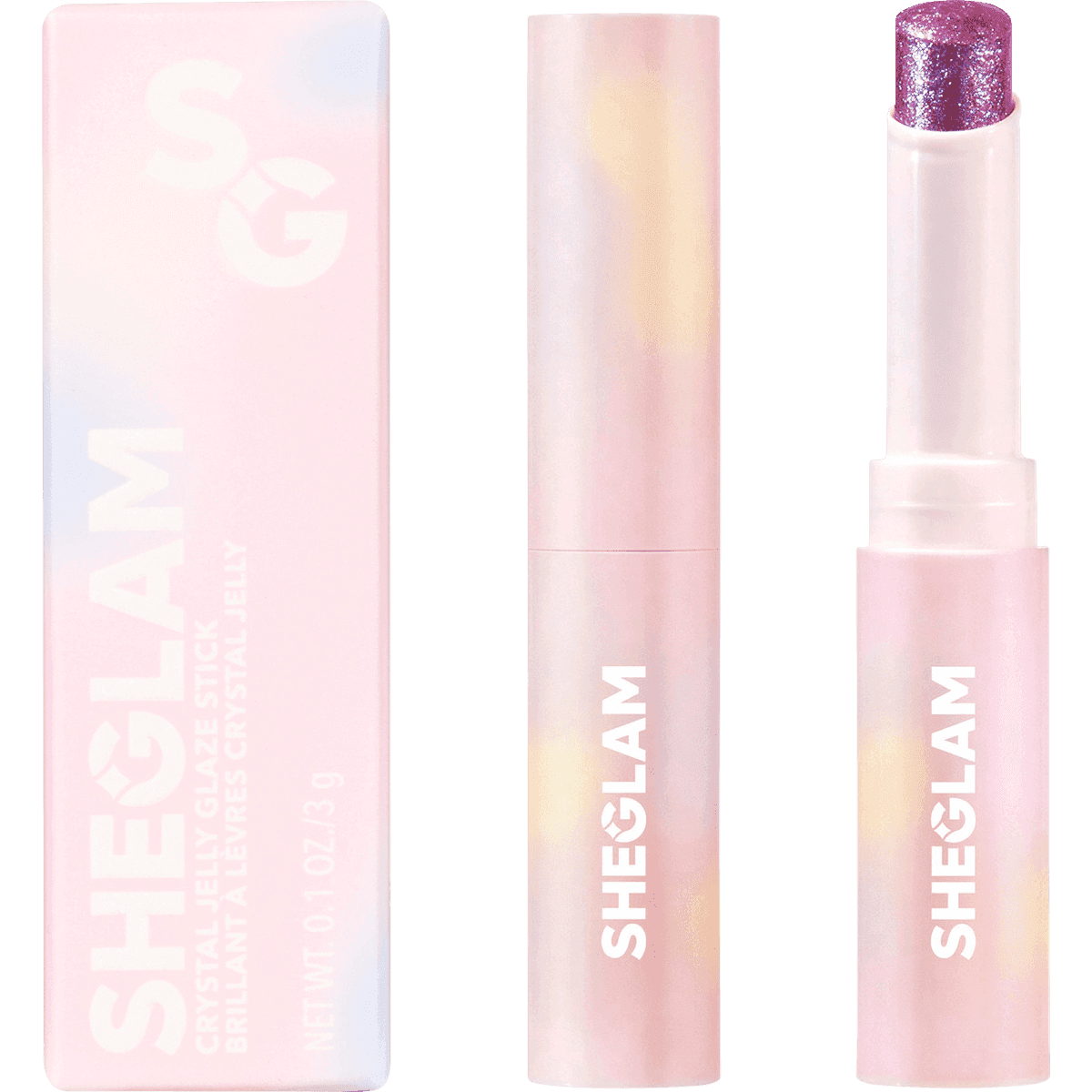 SHEGLAM Fard à paupières Stick Crystal Jelly Lilac Luster, 3 g — produit allemand authentique au Maroc