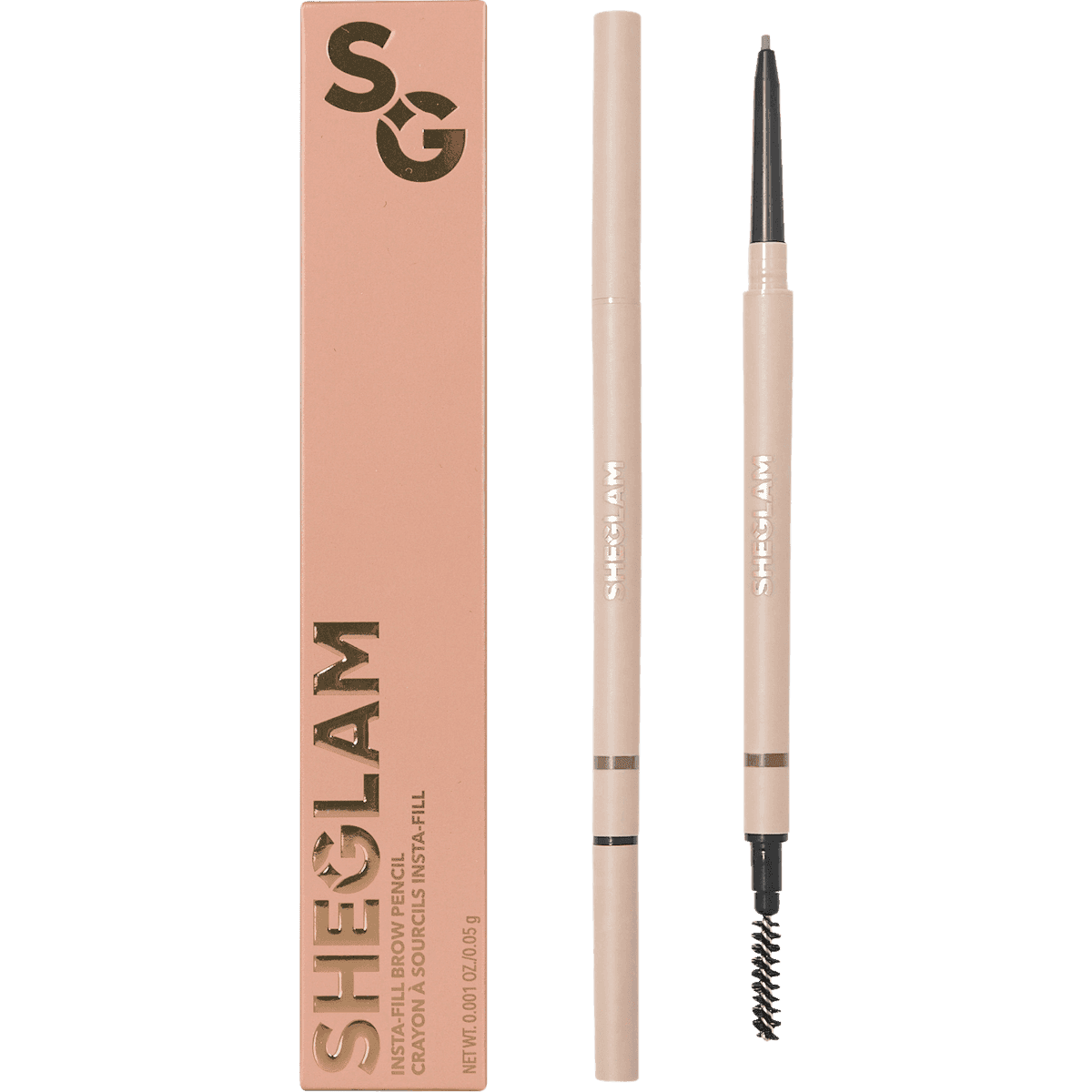SHEGLAM Crayon à sourcils Insta-Fill Brow Pencil Dark Brown, 0,05 g — produit allemand authentique au Maroc