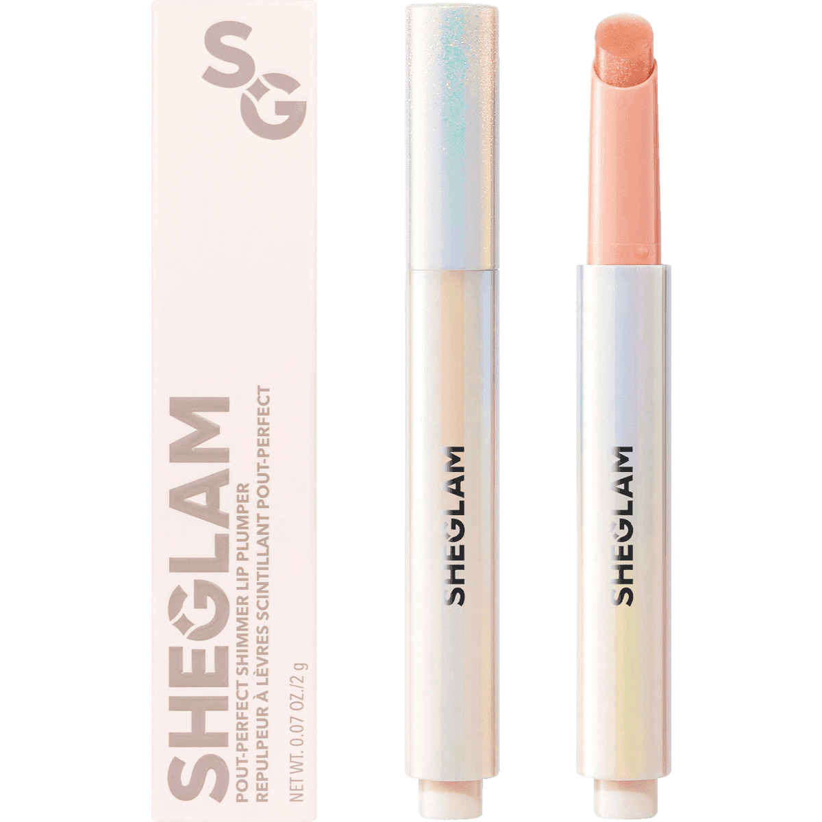 SHEGLAM Rouge à lèvres Plumper Shimmer Sugar Crystal, 2,3 g (SHEGLAM Lippenstift Plumper Shimmer Sugar Crystal, 2,3 g) — منتج ألماني أصلي في المغرب