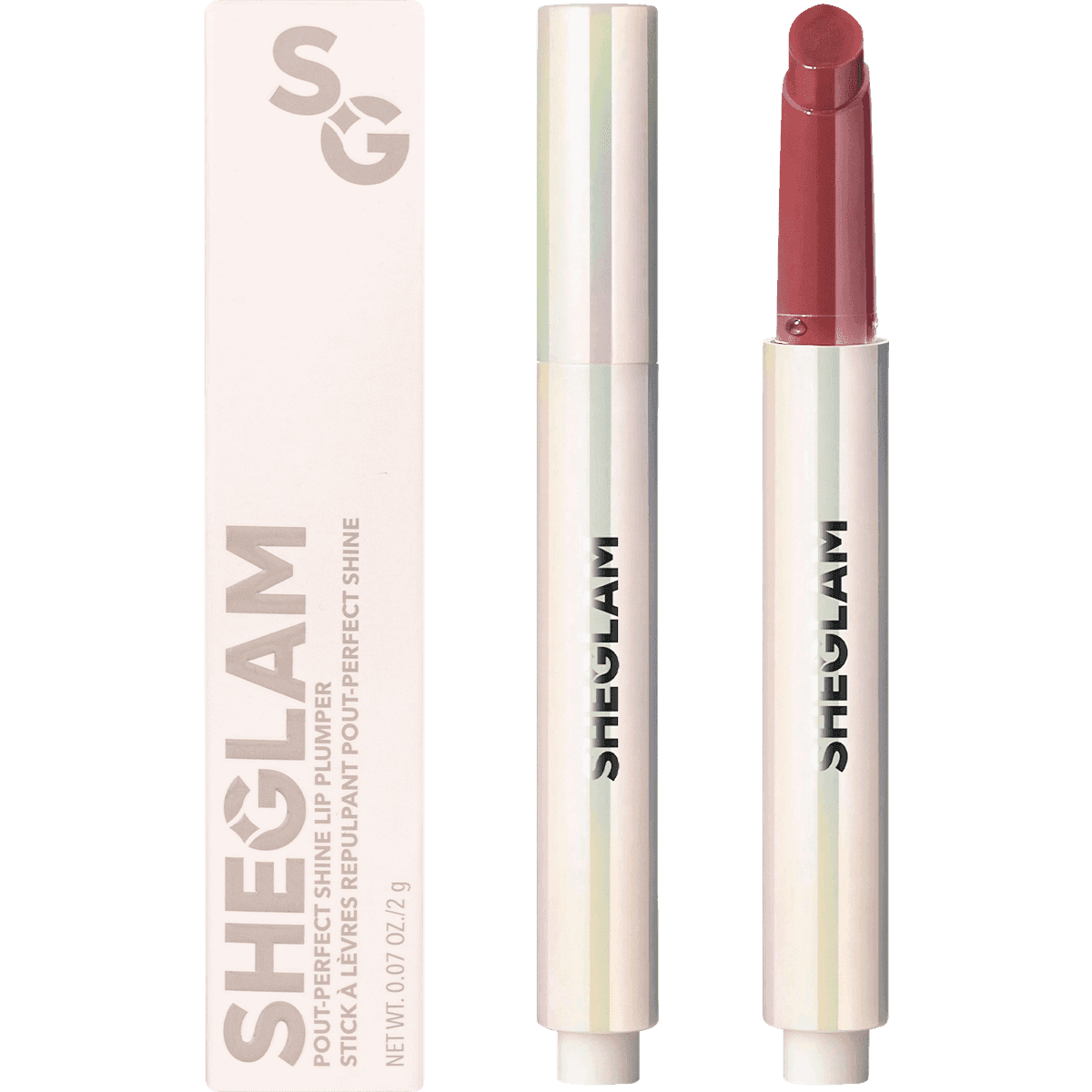 SHEGLAM Rouge à lèvres Plumper Shine First Crush, 2 g (SHEGLAM Lippenstift Plumper Shine First Crush, 2 g) — produit allemand authentique au Maroc