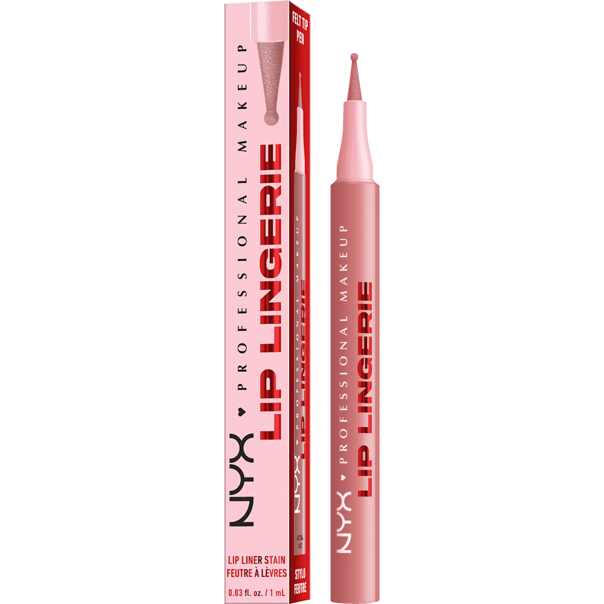 NYX PROFESSIONAL MAKEUP Lipliner Lip Lingerie 07 Stain Cuff Me, 1 ml — produit allemand authentique au Maroc