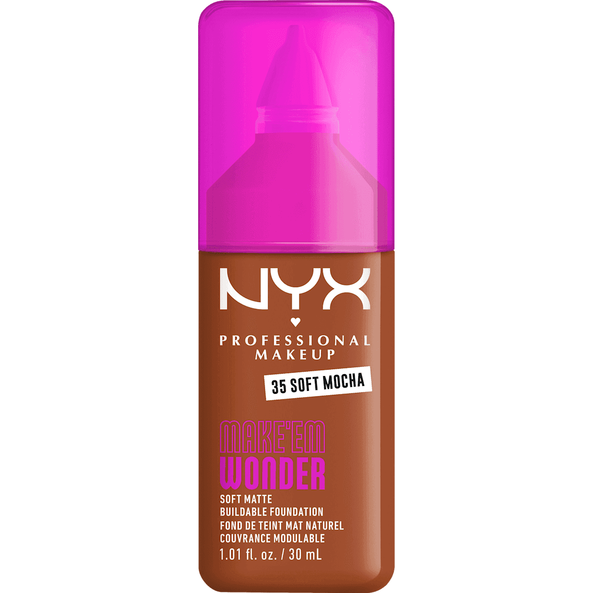 NYX PROFESSIONAL MAKEUP Foundation Make 'EM Wonder 35 Soft Mocha, 30 ml — منتج ألماني أصلي في المغرب