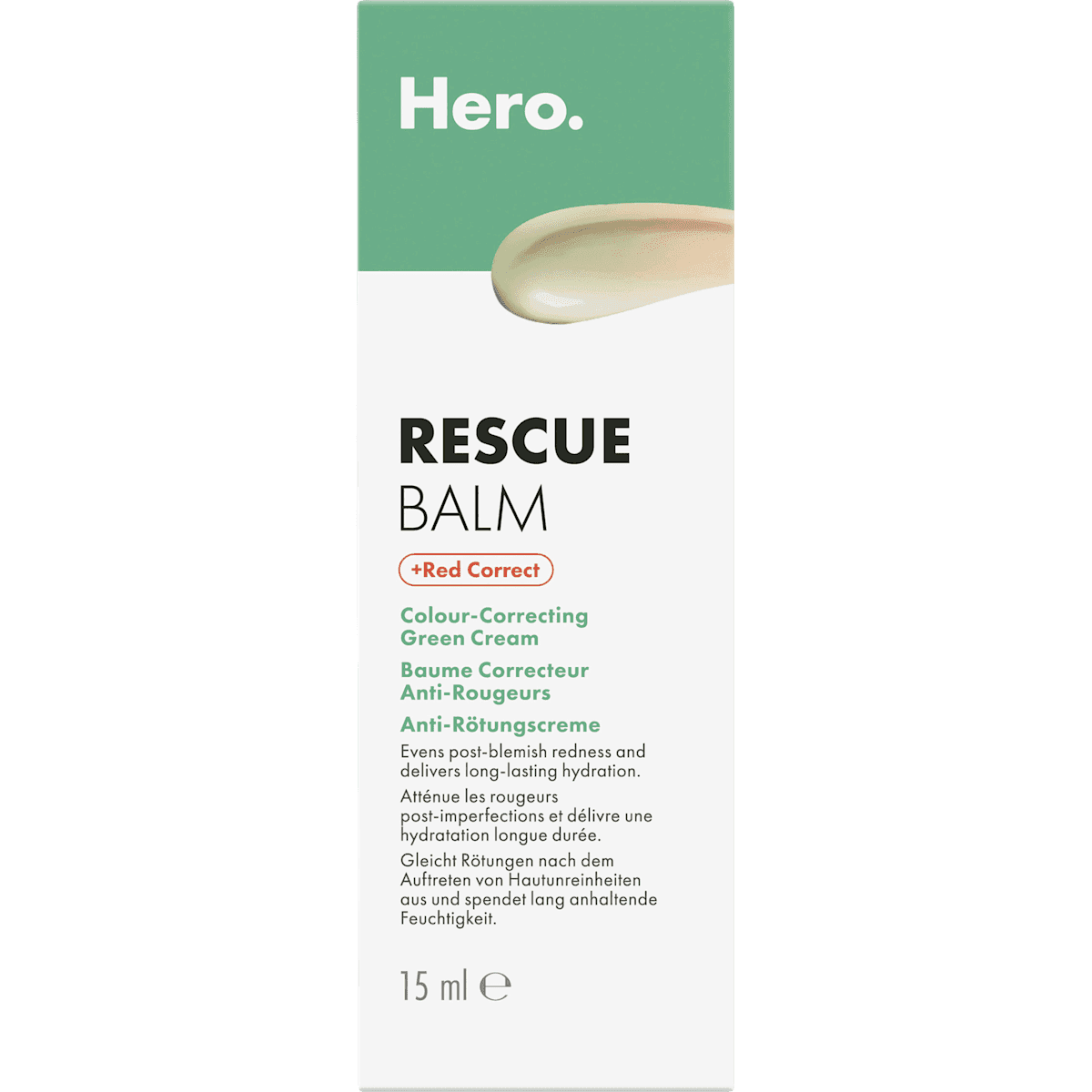 Hero. Rescue Balm Red Correct, 15 ml — produit allemand authentique au Maroc