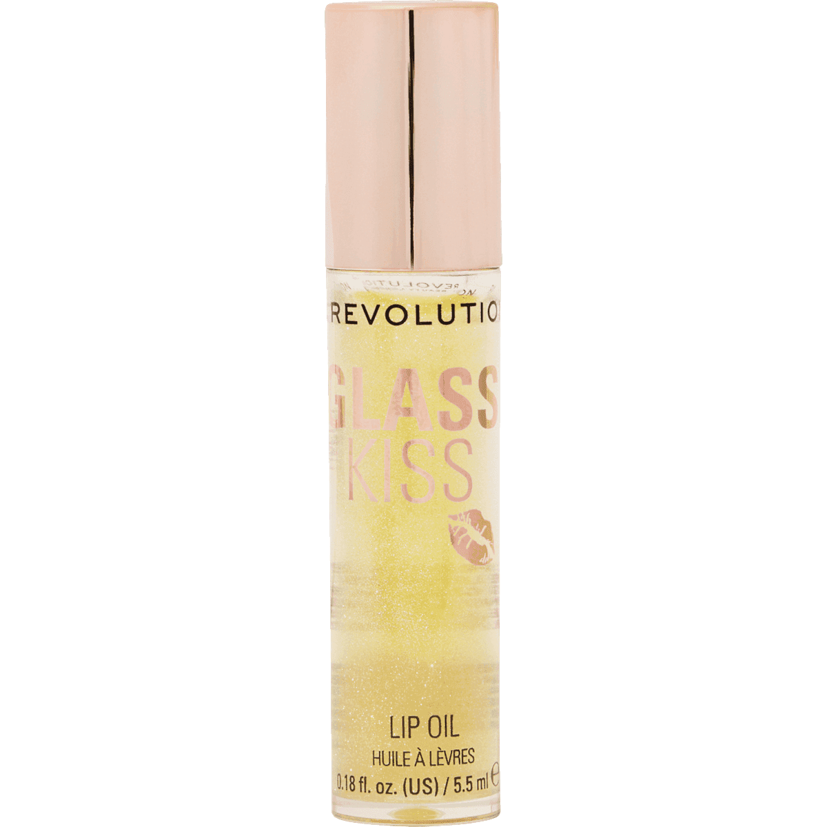 REVOLUTION Huile à lèvres Glass Kiss Roller Lemon, 5,5 ml — produit allemand authentique au Maroc