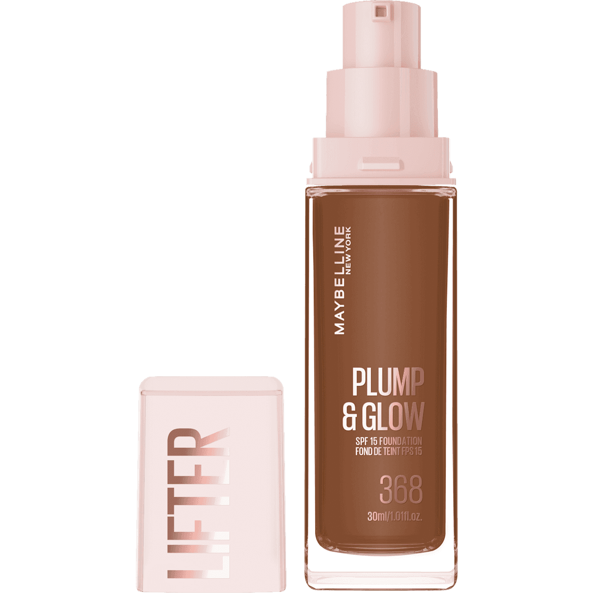 MAYBELLINE NEW YORK Foundation Lifter Plump & Glow 368, 30 ml — منتج ألماني أصلي في المغرب