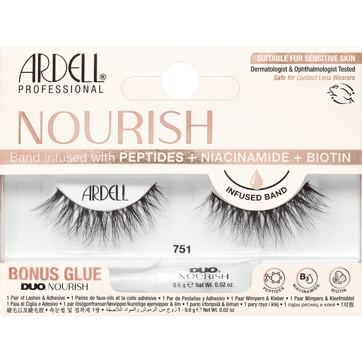 ARDELL Faux cils Nourish 751 (1 paire), 1 pièce — produit allemand authentique au Maroc