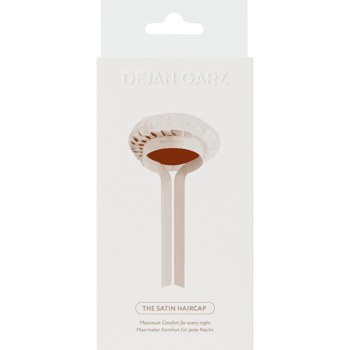 DEJAN GARZ Bonnet de séchage Satin, Cloud Beige, 1 pièce (DEJAN GARZ Haarhaube Satin, Cloud Beige, 1 St) — produit allemand authentique au Maroc
