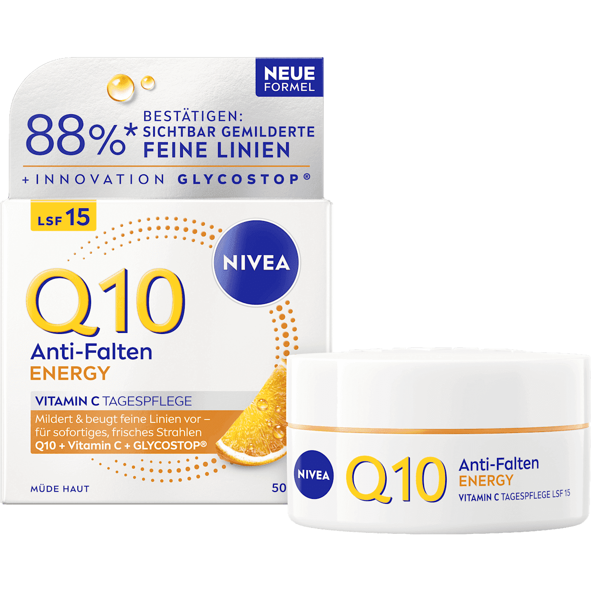 NIVEA crème visage Q10 Energy, 50 ml (NIVEA Gesichtscreme Q10 Energy, 50 ml) — produit allemand authentique au Maroc