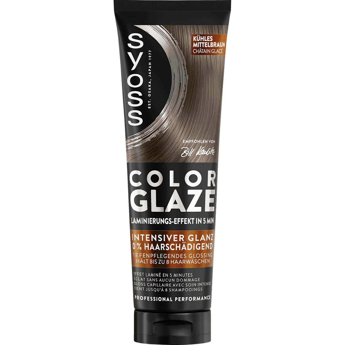 Syoss Glossing Color Glaze kühles Mittelbraun, 130 ml — produit allemand authentique au Maroc