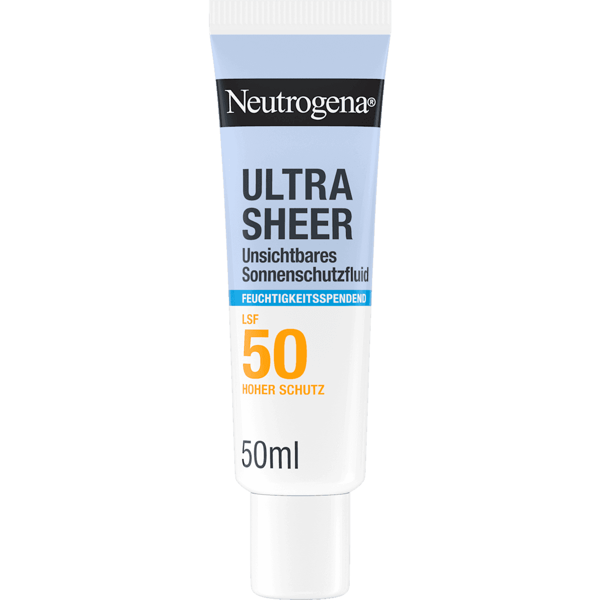 Neutrogena Fluide solaire visage, ultra sheer hydratant, LSF 50, 50 ml — produit allemand authentique au Maroc