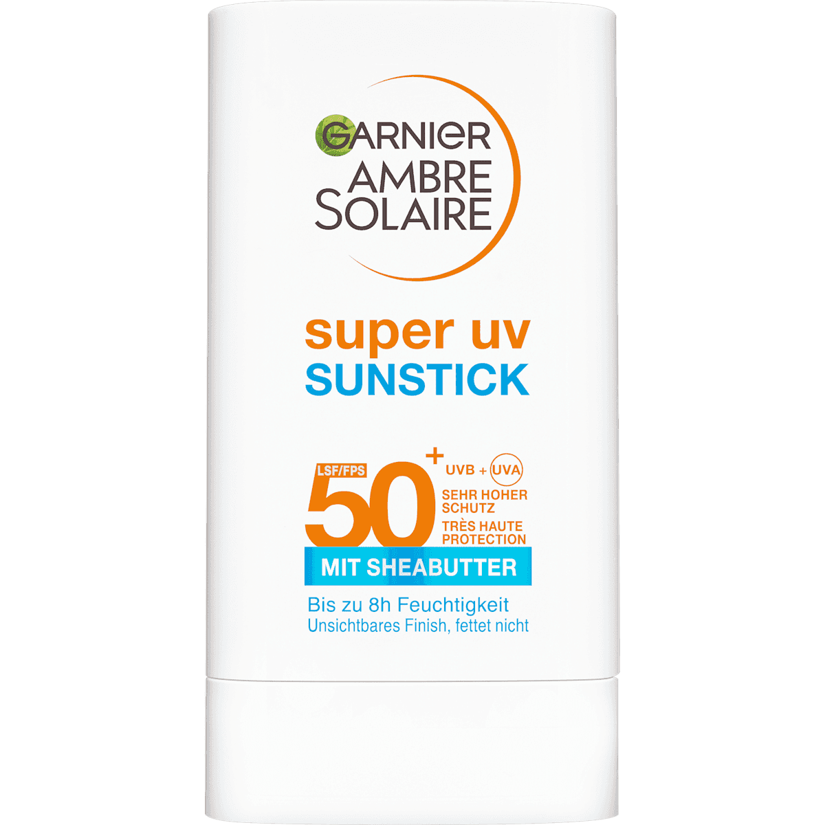 Garnier Ambre Solaire Sonnenstick super UV, LSF 50+, 18 g — produit allemand authentique au Maroc