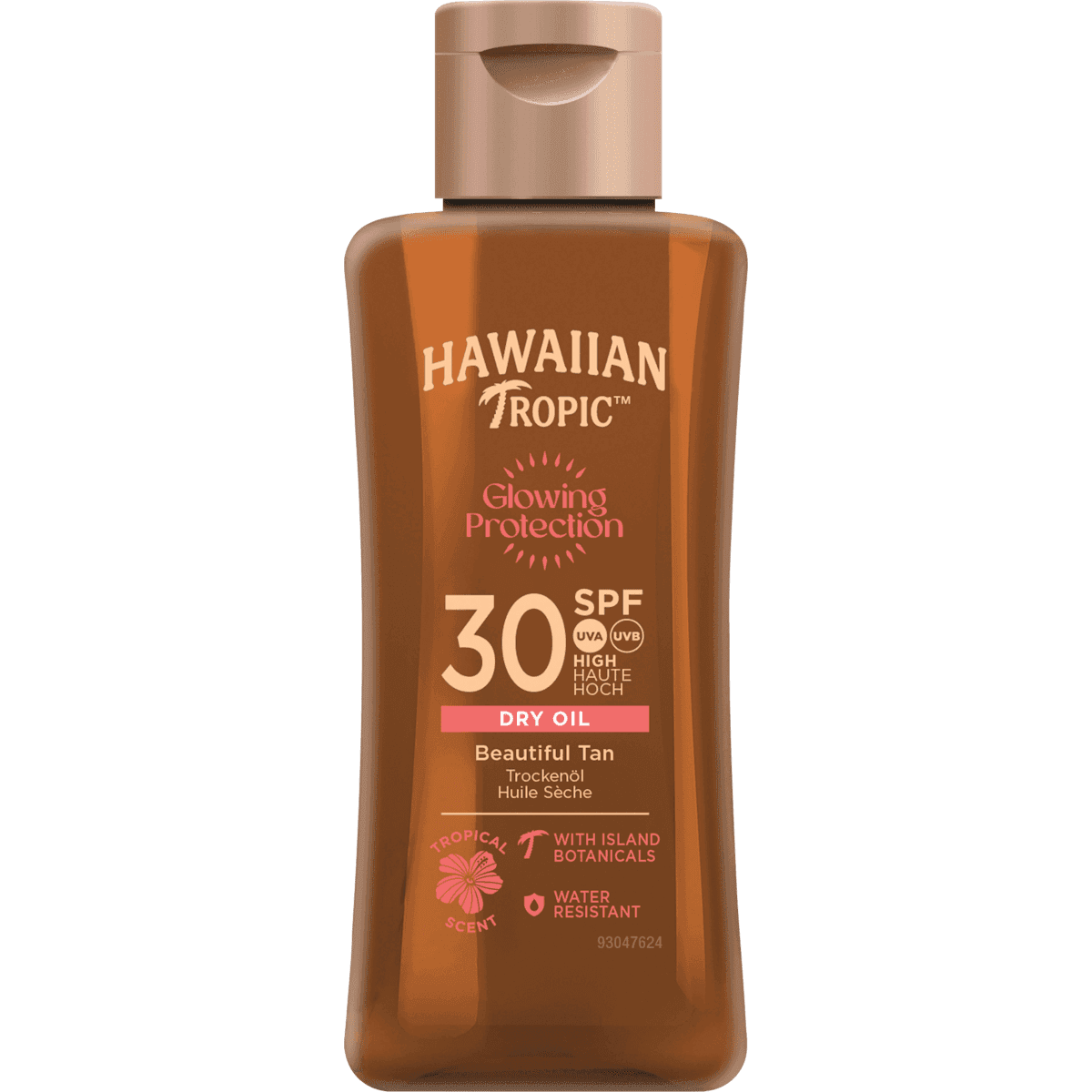 Hawaiian Tropic Sonnenöl glowing protection dry oil, LSF 30, size travel, 75 ml (Hawaiian Tropic Sonnenöl glowing protection dry oil, LSF 30, Reisegröße, 75 ml) — authentic German product in Morocco