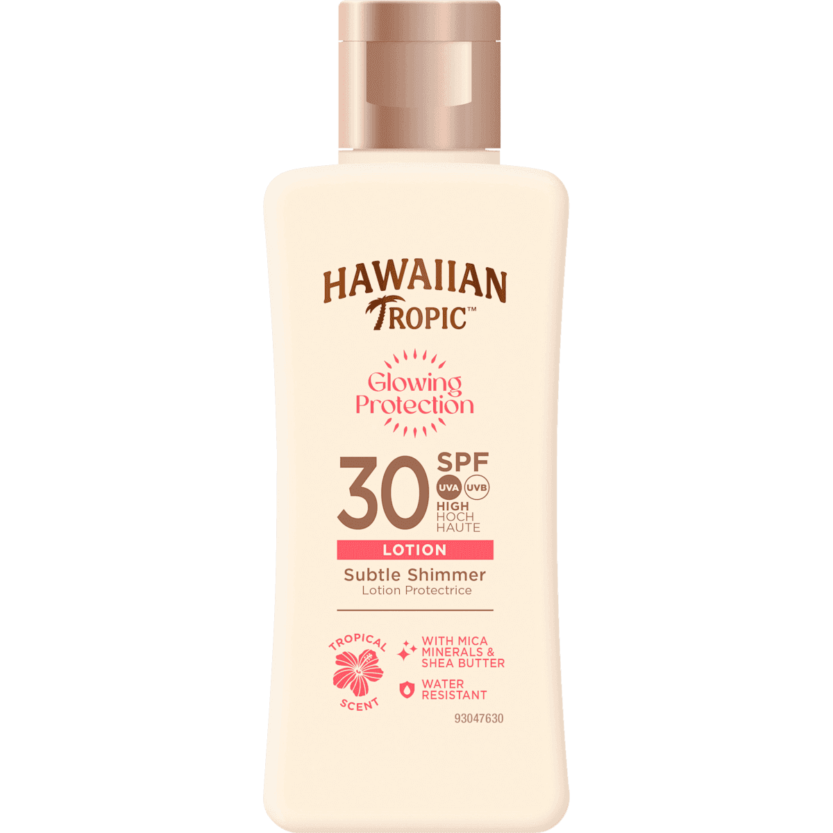 Hawaiian Tropic Lait solaire glowing protection LSF 30, format voyage, 75 ml — produit allemand authentique au Maroc
