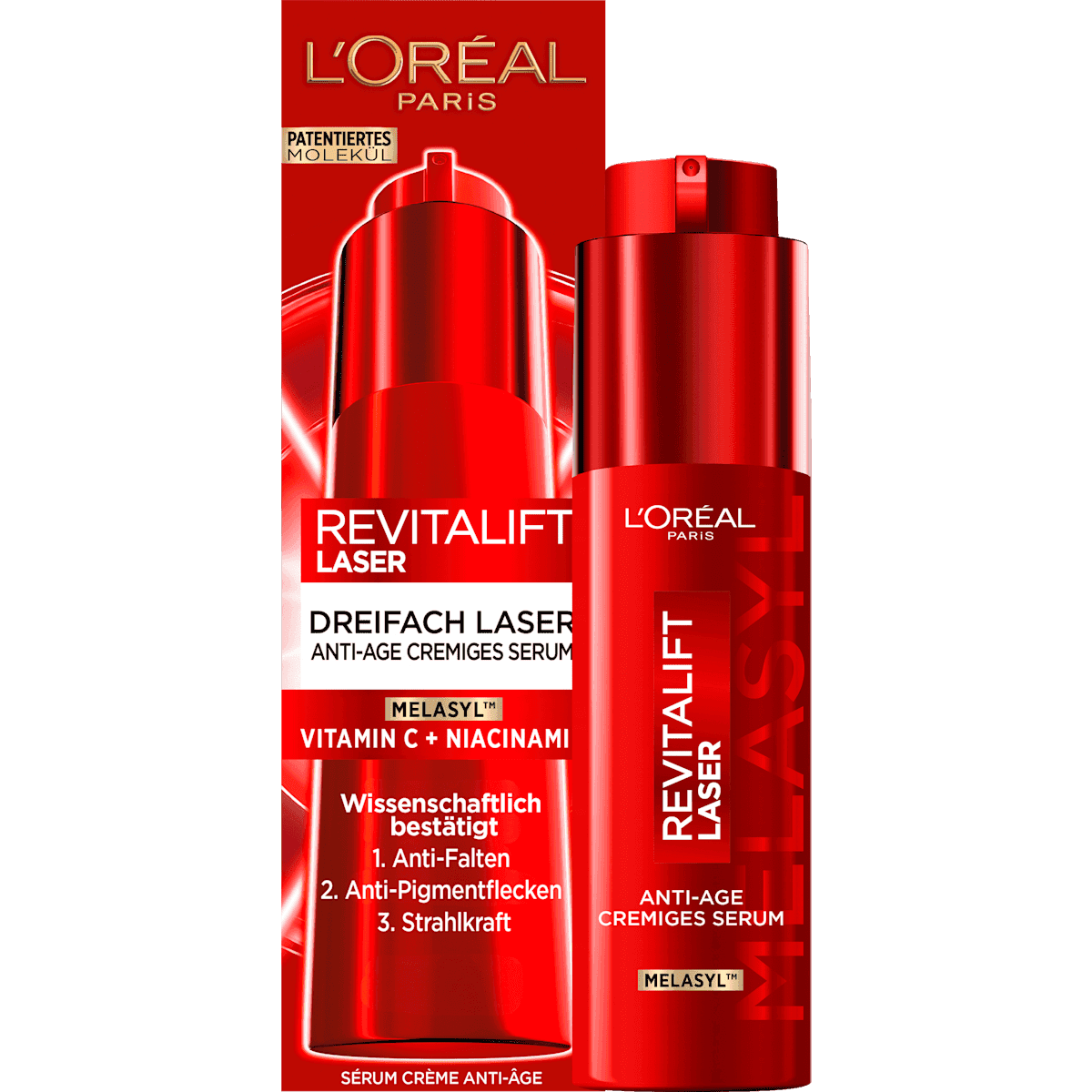 L'ORÉAL PARiS Anti Age Sérum visage Revitalift Laser Dreifach Laser, 50 ml (L'ORÉAL PARiS Anti Age Gesichtsserum Revitalift Laser Dreifach Laser, 50 ml) — منتج ألماني أصلي في المغرب