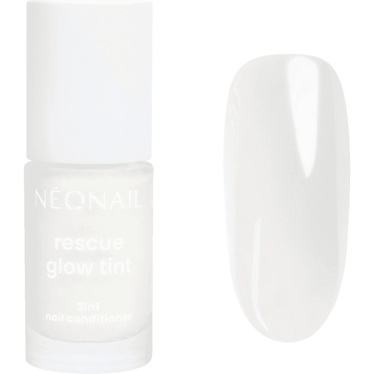 NÉONAIL Care nails Rescue Glow Tint, 3in1 Nail Conditioner, Milky White, 7,2 ml (NÉONAIL Nagelpflege Rescue Glow Tint, 3in1 Nail Conditioner, Milky White, 7,2 ml) — authentic German product in Morocco