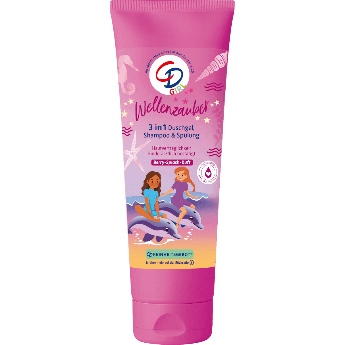 CD Child shower gel, Shampoo & conditioner 3in1 Wellenzauber, 250 ml (CD Kinder Duschgel, Shampoo & Spülung 3in1 Wellenzauber, 250 ml) — authentic German product in Morocco