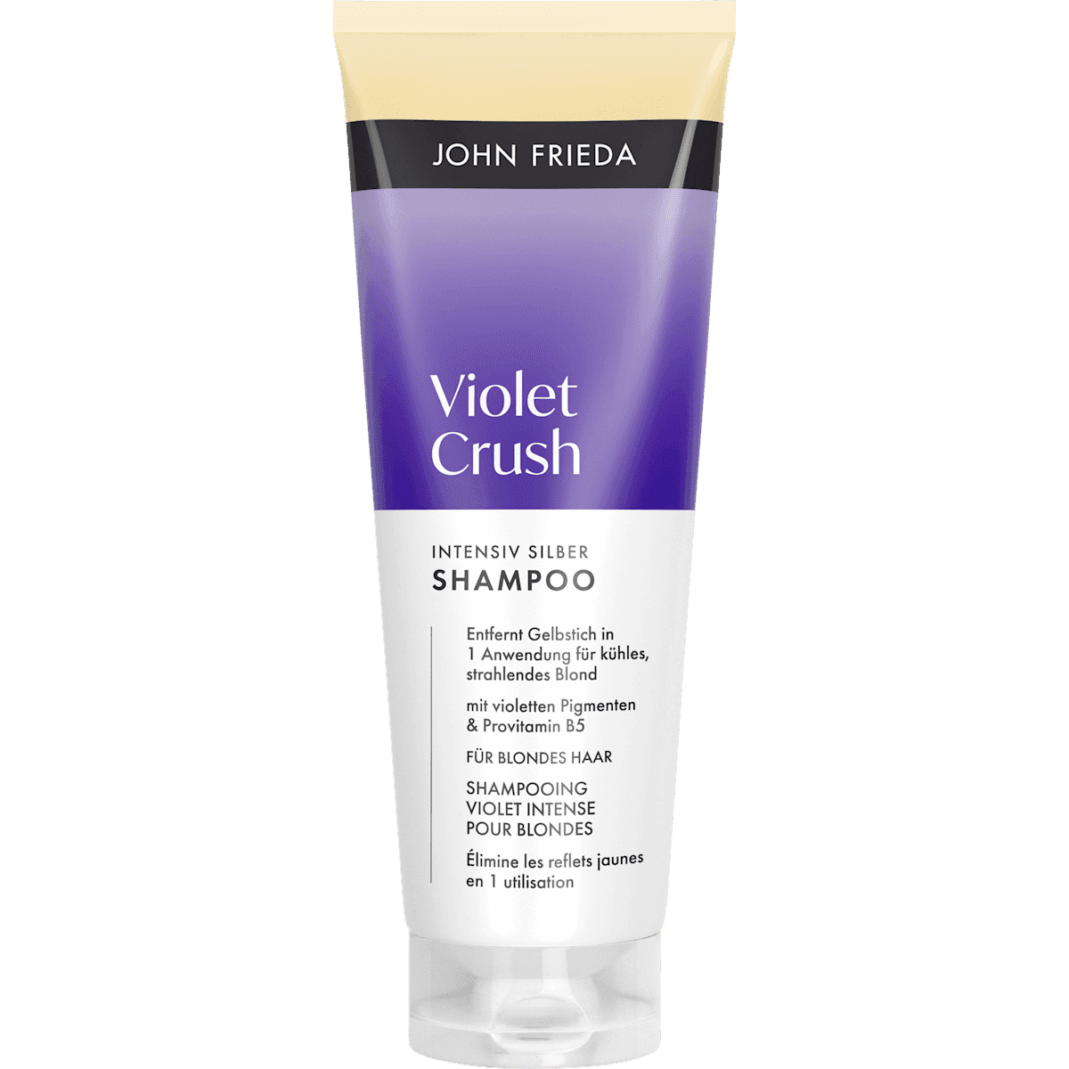 John Frieda Shampooing Violet Crush Intensiv Silber, 250 ml — produit allemand authentique au Maroc