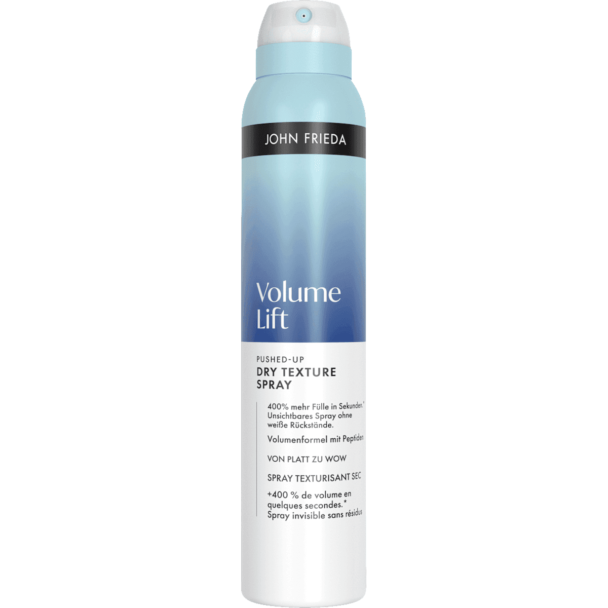 John Frieda Spray Volume Lift Pushed-up Dry Texture, 200 ml — produit allemand authentique au Maroc