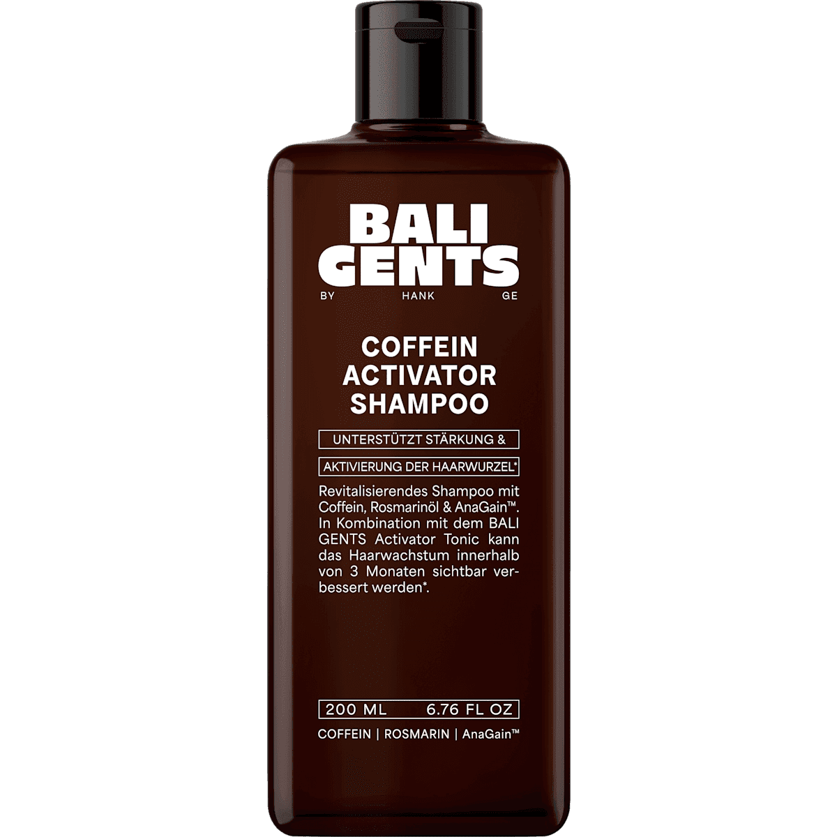 BALI GENTS Shampooing Coffein Activator, 200 ml (BALI GENTS Shampoo Coffein Activator, 200 ml) — produit allemand authentique au Maroc