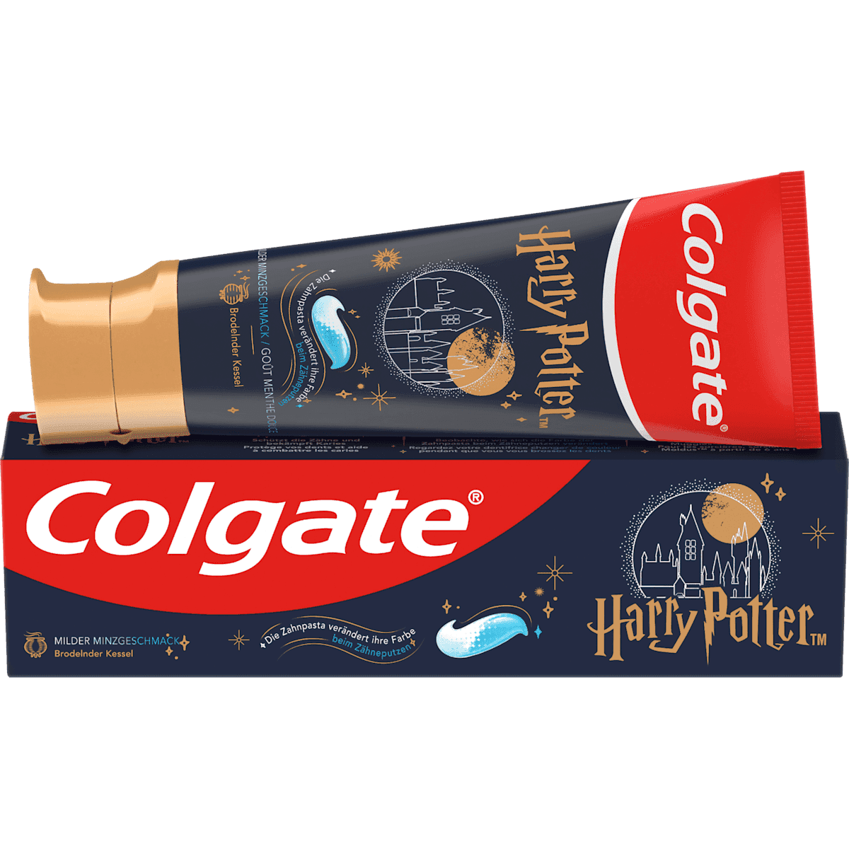 Colgate Dentifrice Harry Potter Junior 6-12 ans, 75 ml (Colgate Zahnpasta Harry Potter Junior 6-12 Jahre, 75 ml) — produit allemand authentique au Maroc