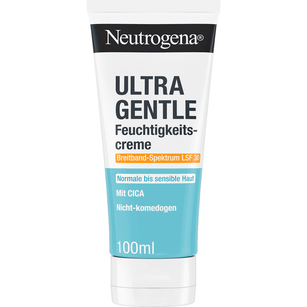 Neutrogena crème hydratante Ultra Gentle LSF 30, 100 ml (Neutrogena Feuchtigkeitscreme Ultra Gentle LSF 30, 100 ml) — produit allemand authentique au Maroc